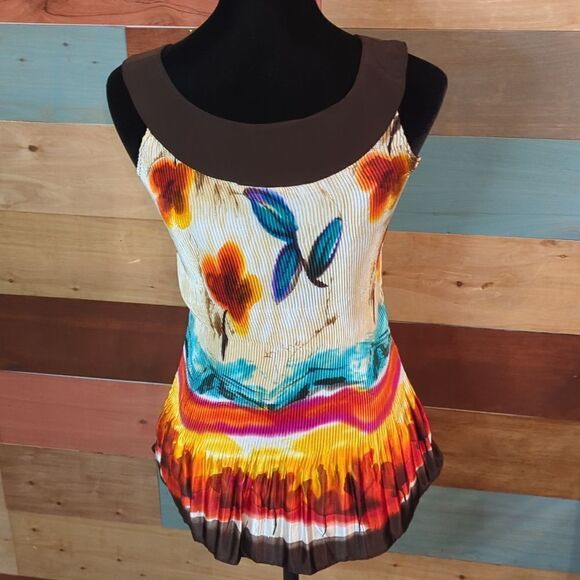 Small gorgeous crinkle sleeveless blouse sere nade - Picture 4 of 5